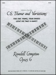 C.S. Theme and Variations piano sheet music cover Thumbnail